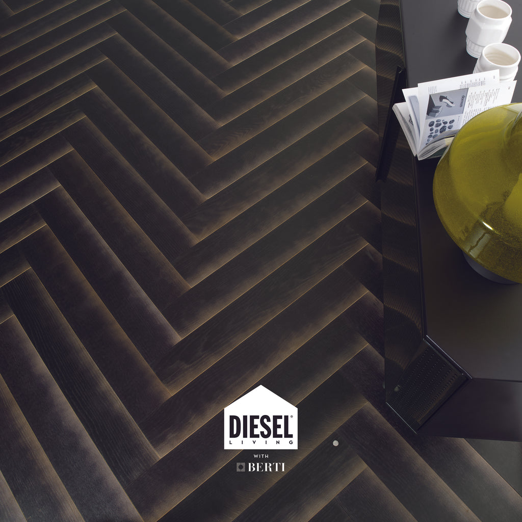 Diesel Living Flooring by Berti Black Shadow Exclusive to Mister Mann Australia
