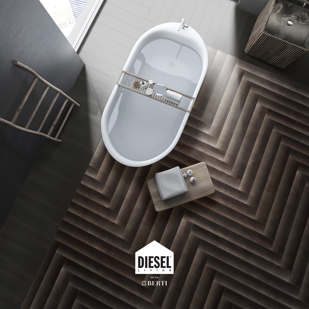 Designer Italian Oak Flooring Herringbone design Australia Mister Mann Diesel Living by Berti